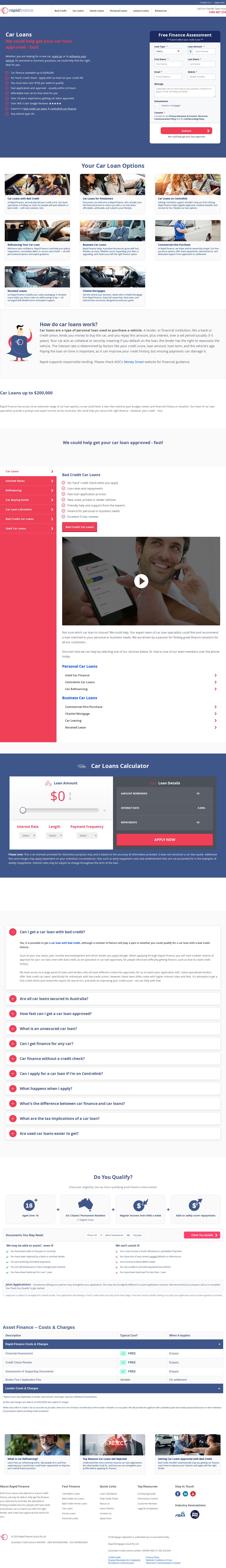 Rapid Finance website