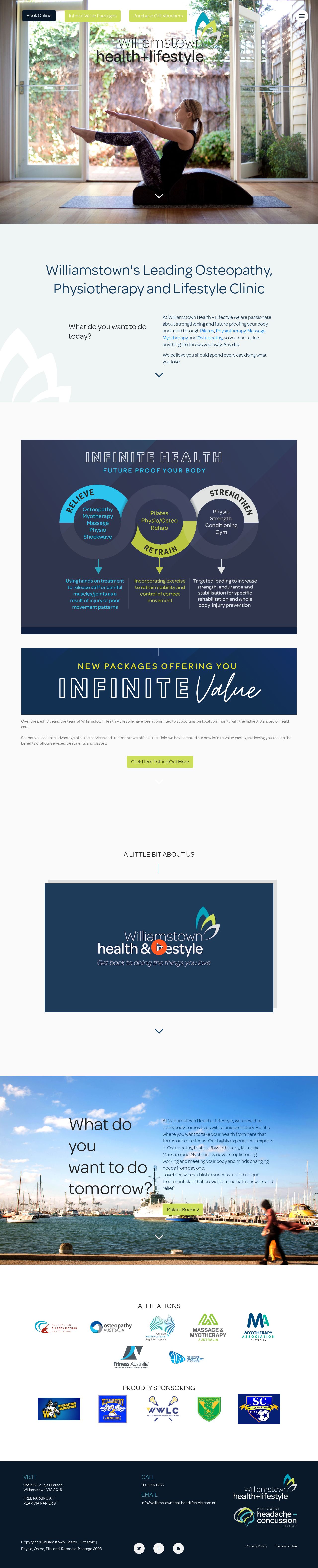 Yarraville Osteopathy Clinic website
