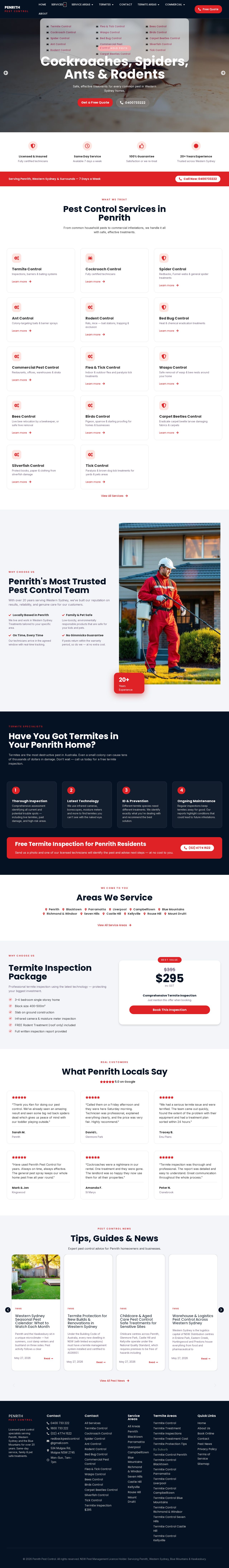 Matthew Lynch Pest Control website