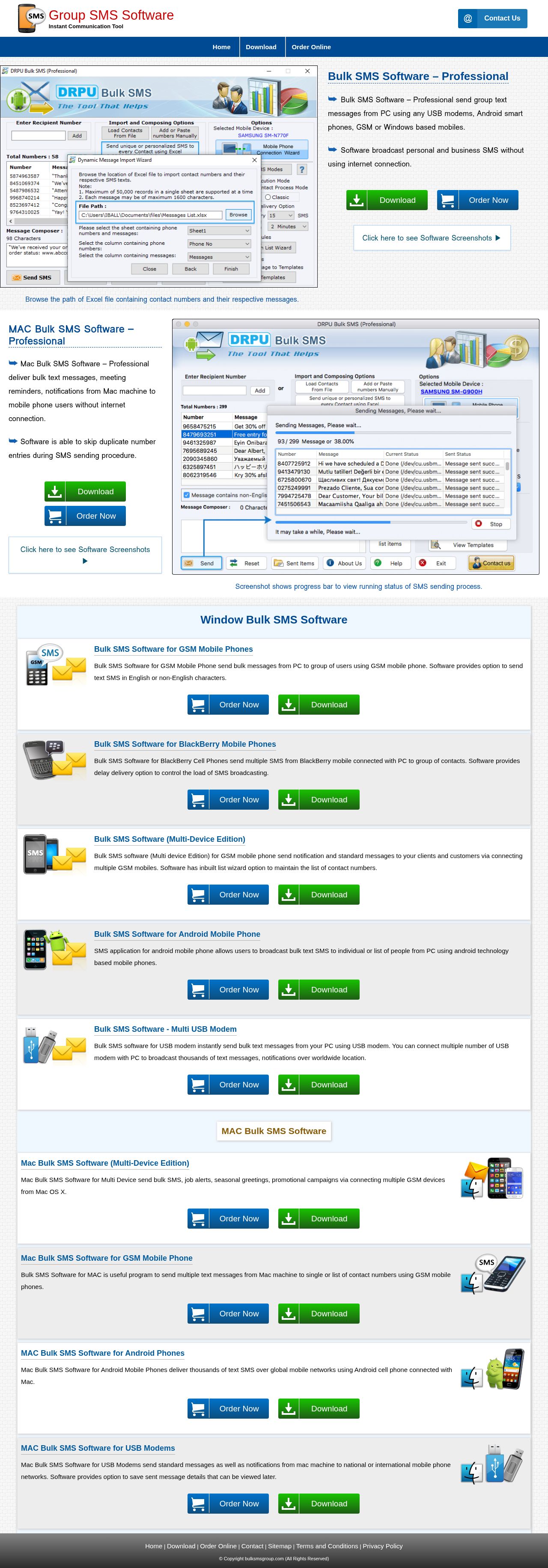 bulk sms text message website