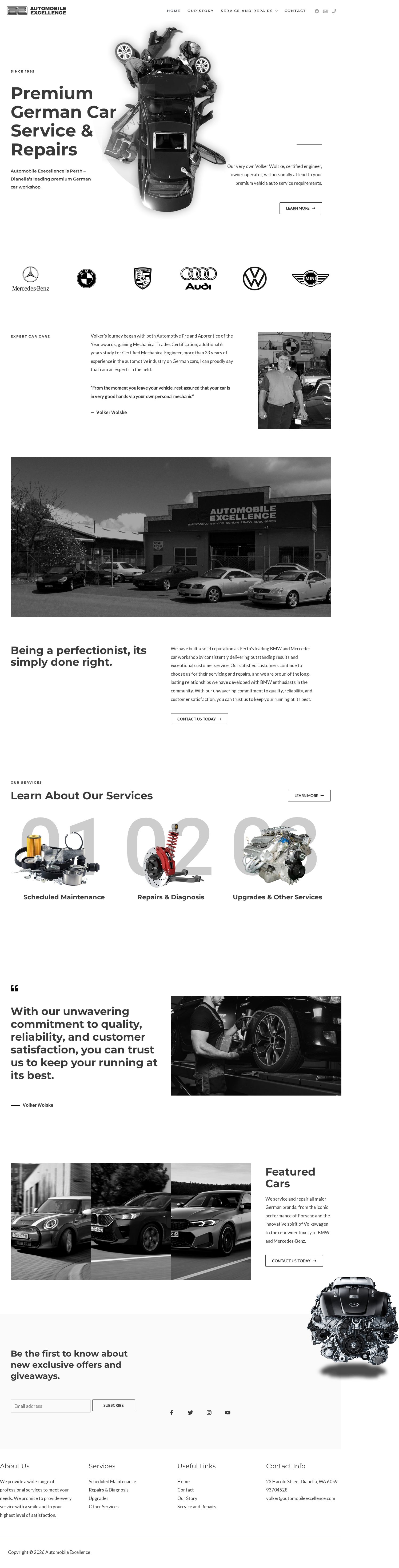 Automobile Excellence website