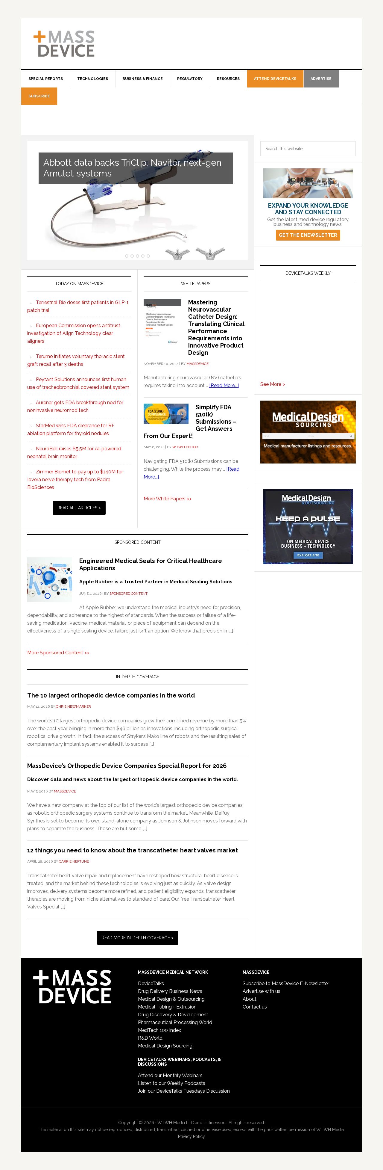 medical device companies website