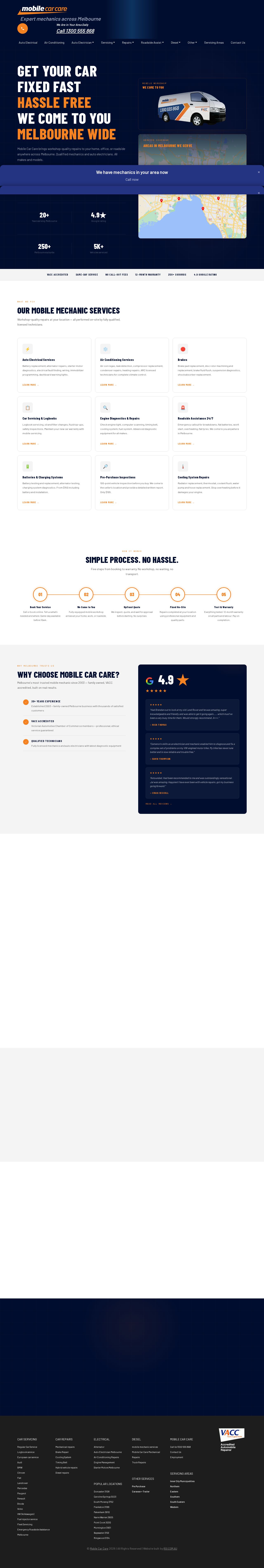 Mobile Car Service website