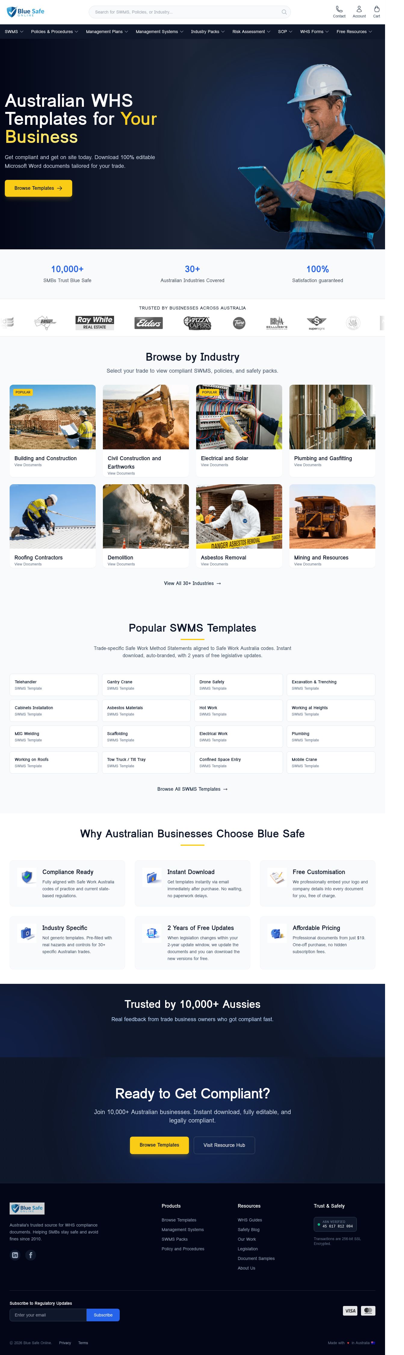 BlueSafe Australia Pty Ltd website