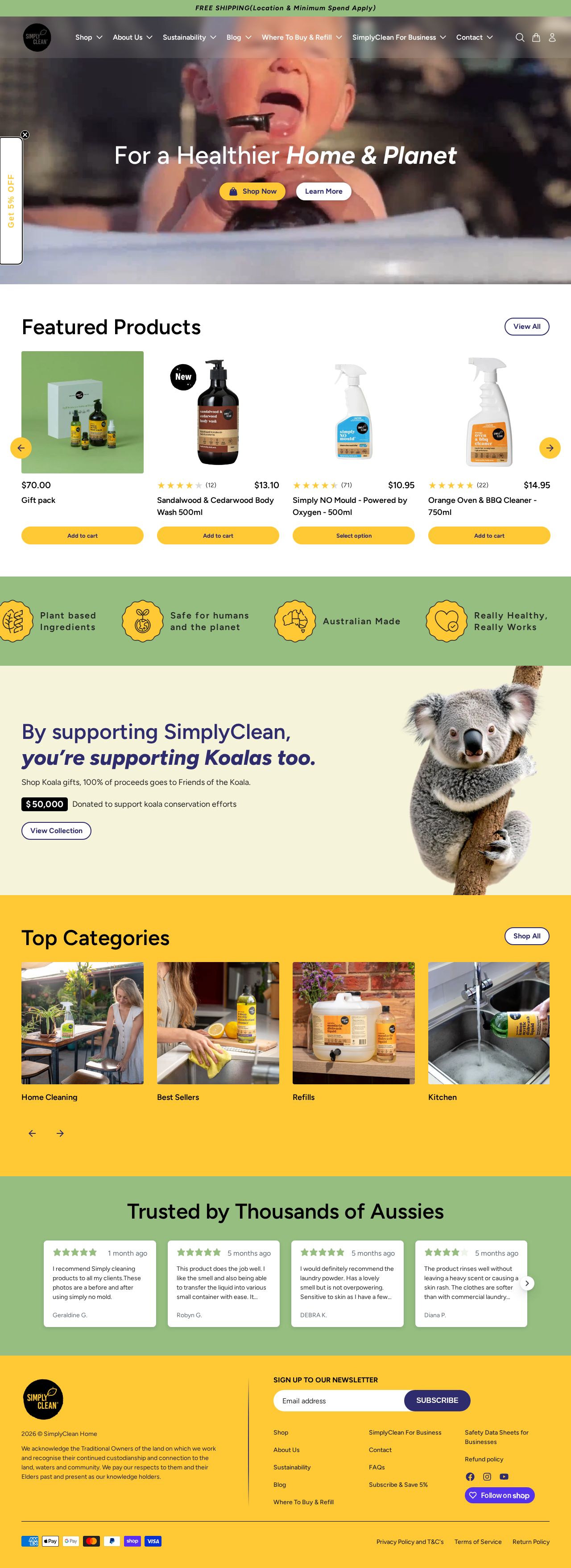 Simply Clean website