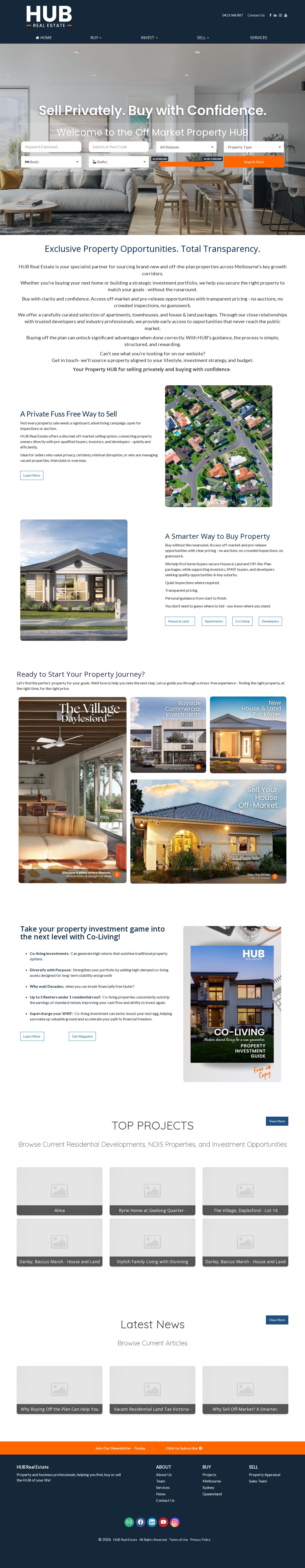 Real Estate Agents Queensland HUB Real Estate website