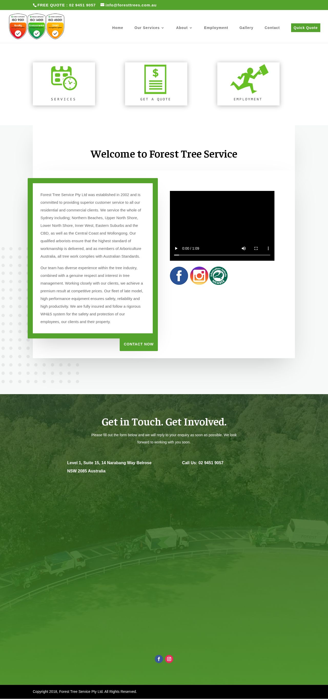 Forest Tree Service Pty Ltd website