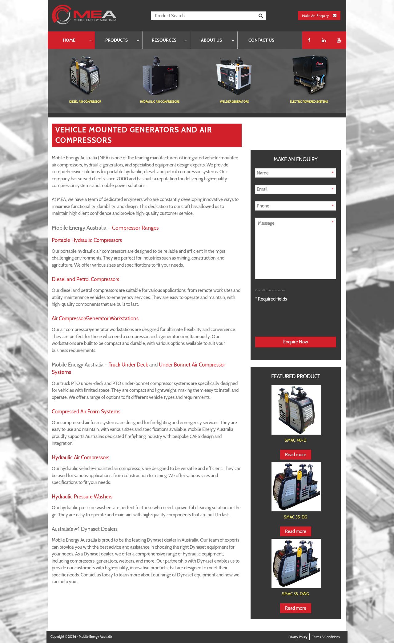 Mobile Energy Australia website