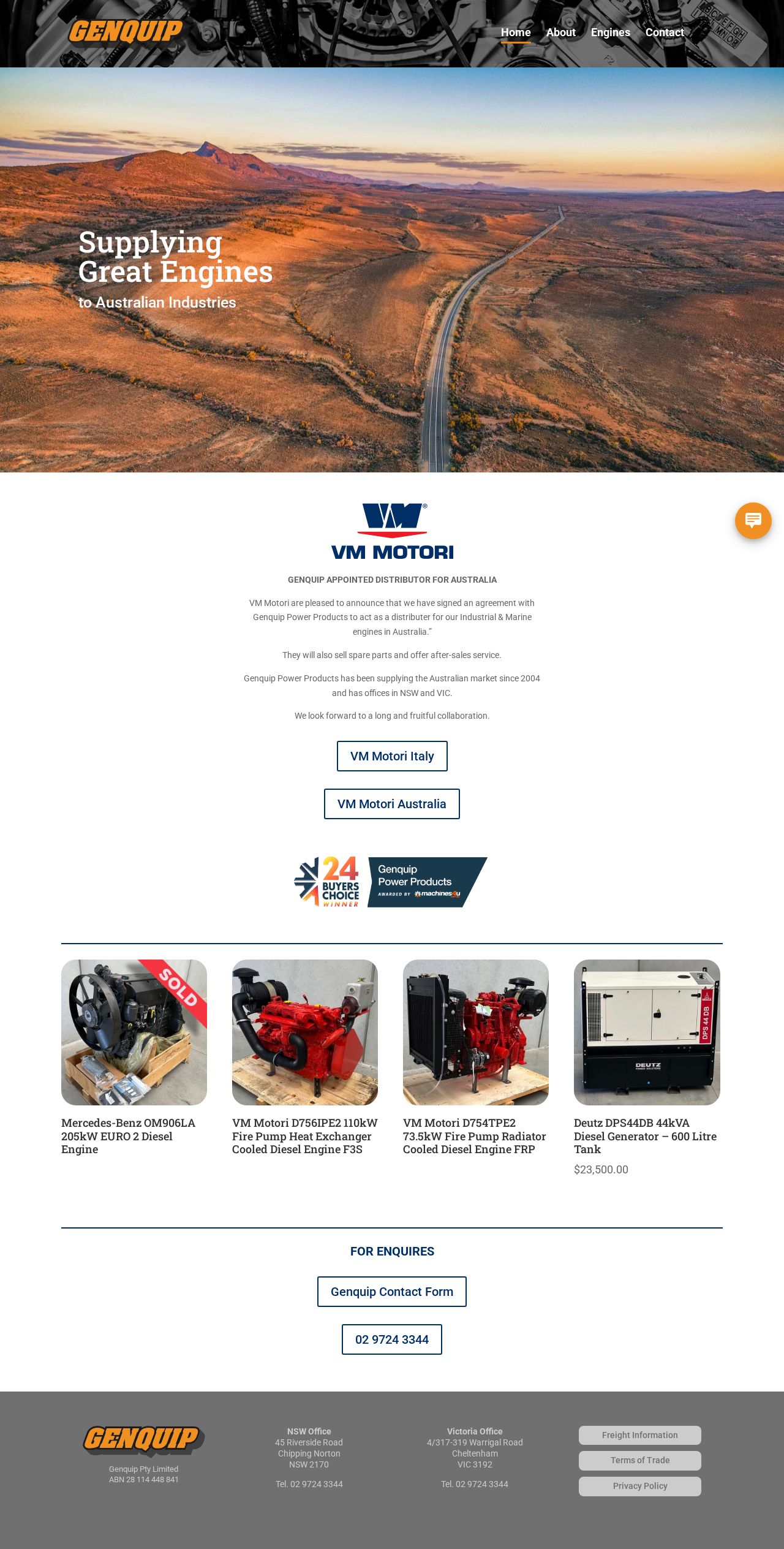 Genquip Power Products website