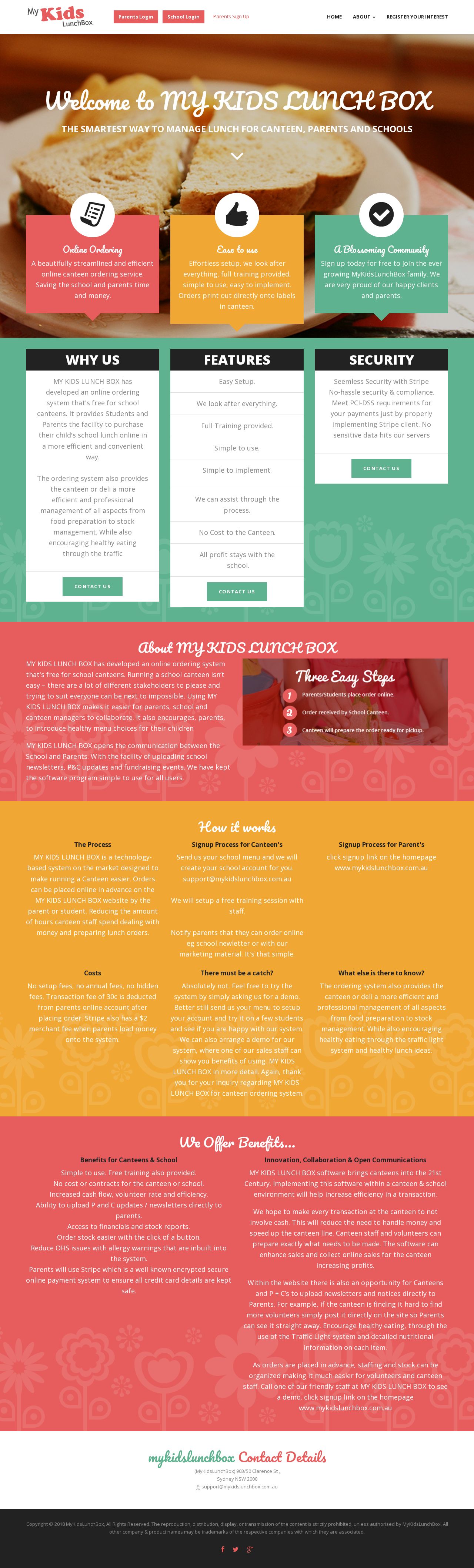 My Kids Lunch Box â The Canteen Shop website