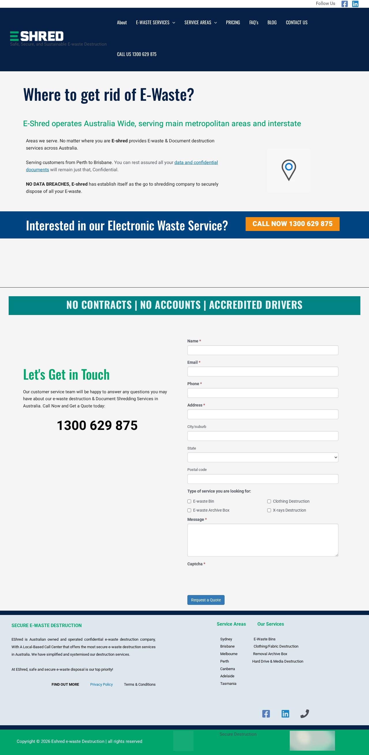 Document Shredding Sydney website