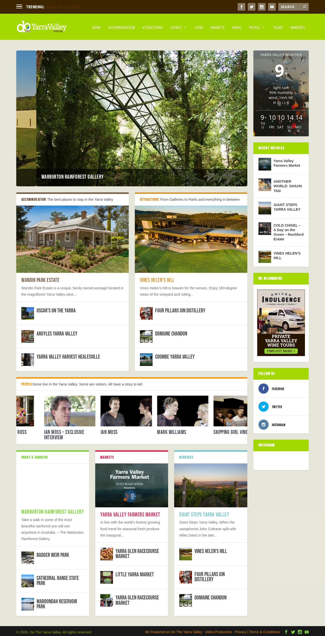 Do The Yarra Valley website