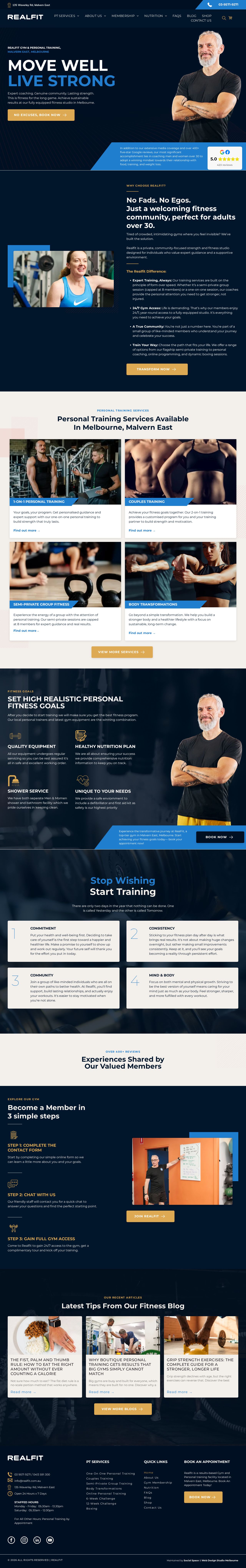 Real Fit Pty Ltd website