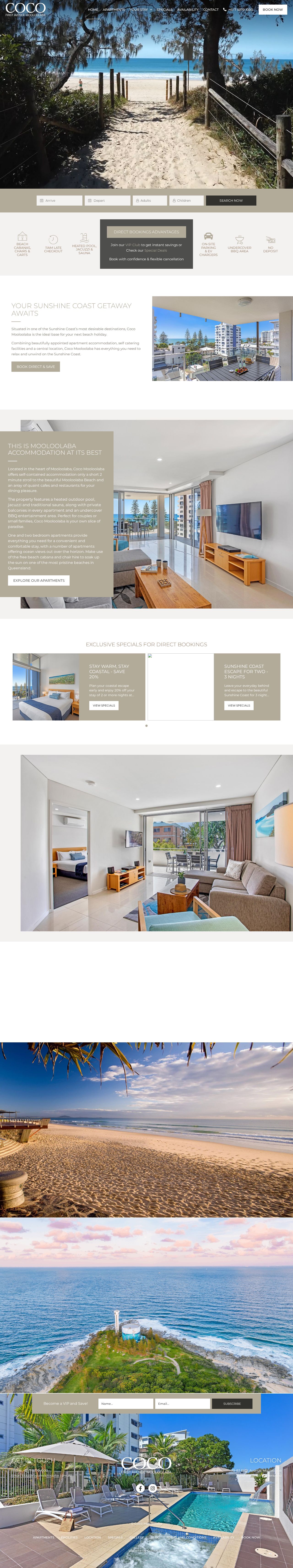 Mooloolaba Accommodation website