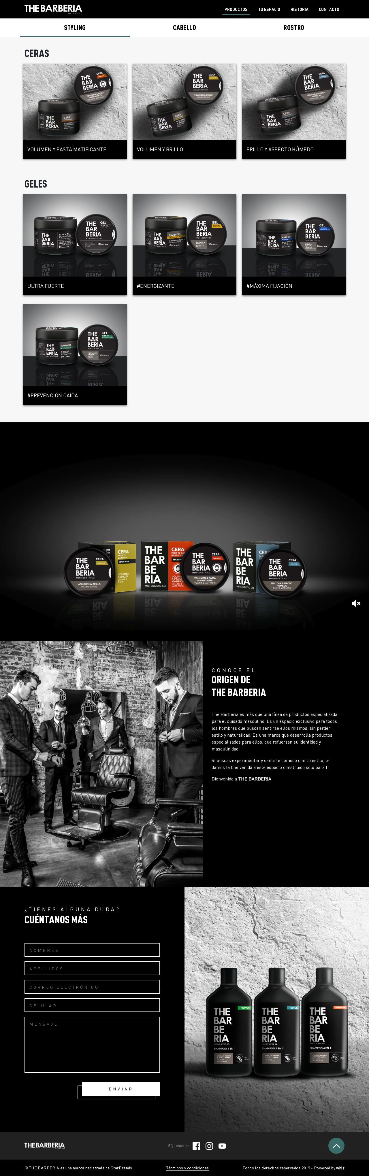 Barberia The website