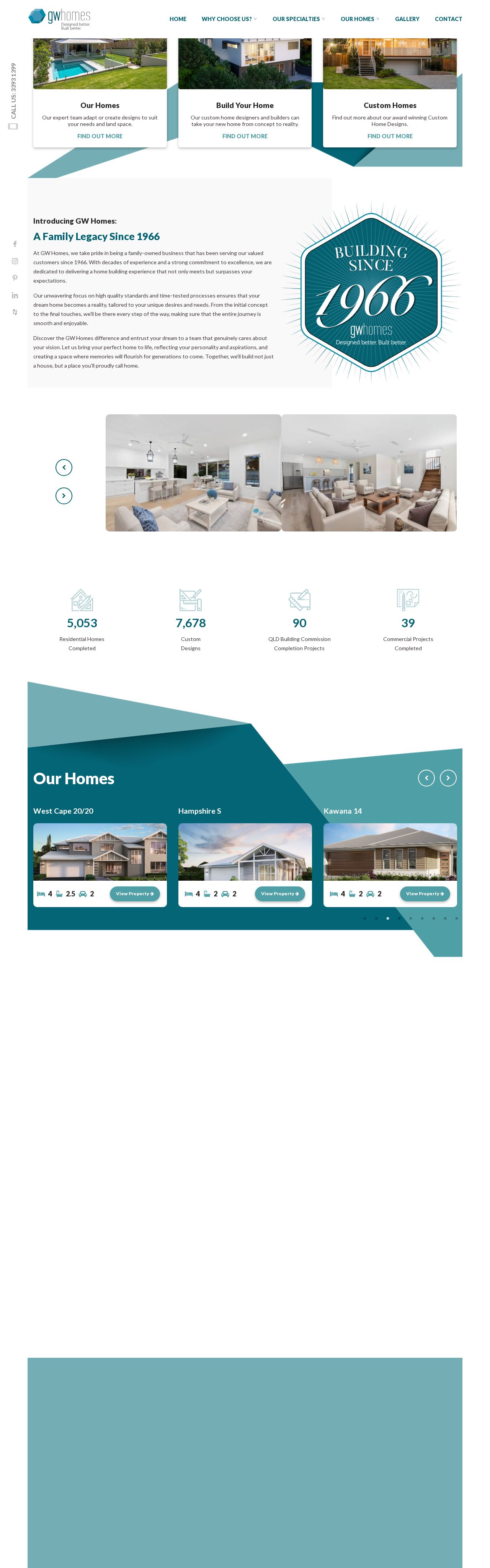GW Homes website