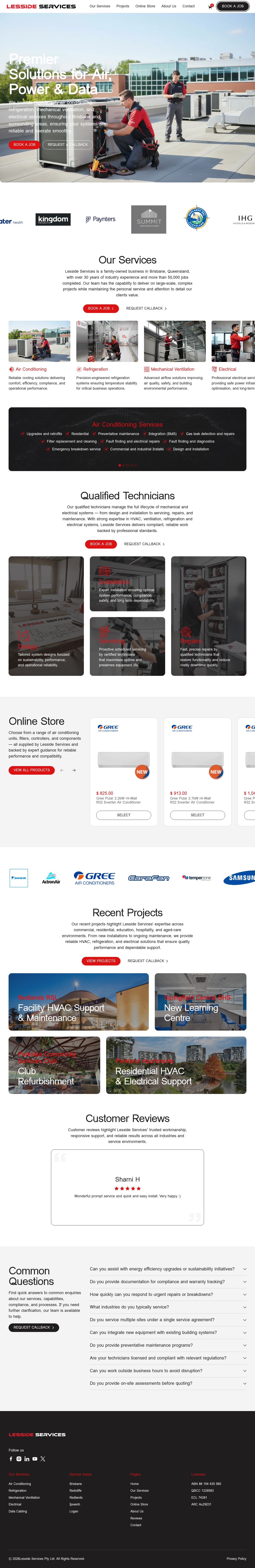 Lesside Pty Ltd website
