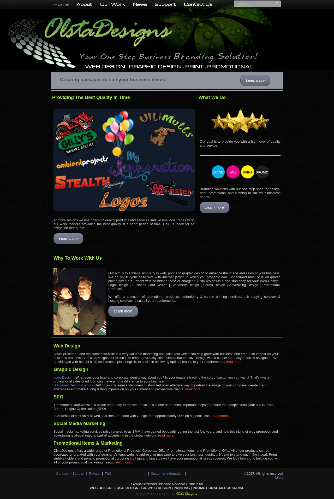 OlstaDesigns website