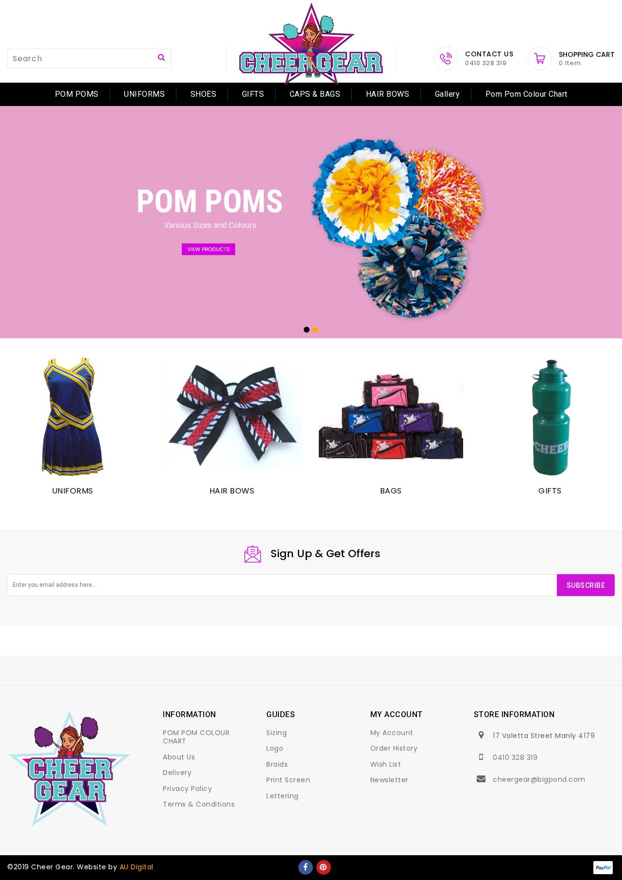 Cheerleading Uniforms website