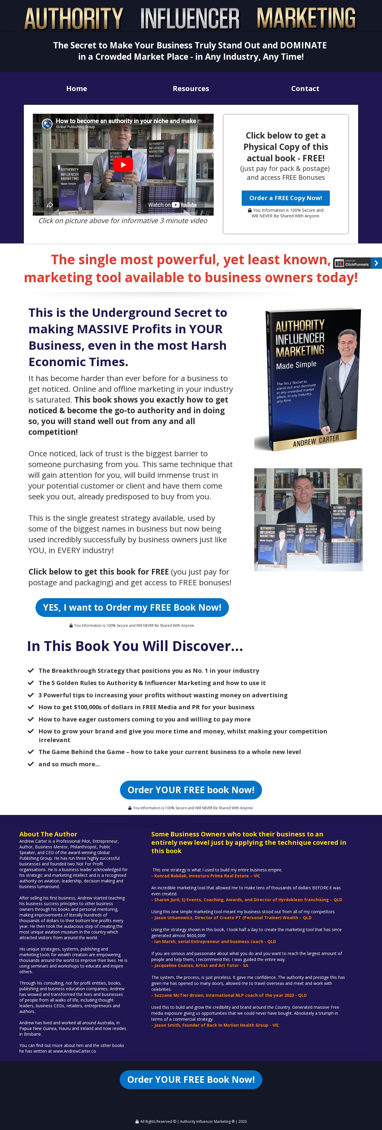Authority Marketing website