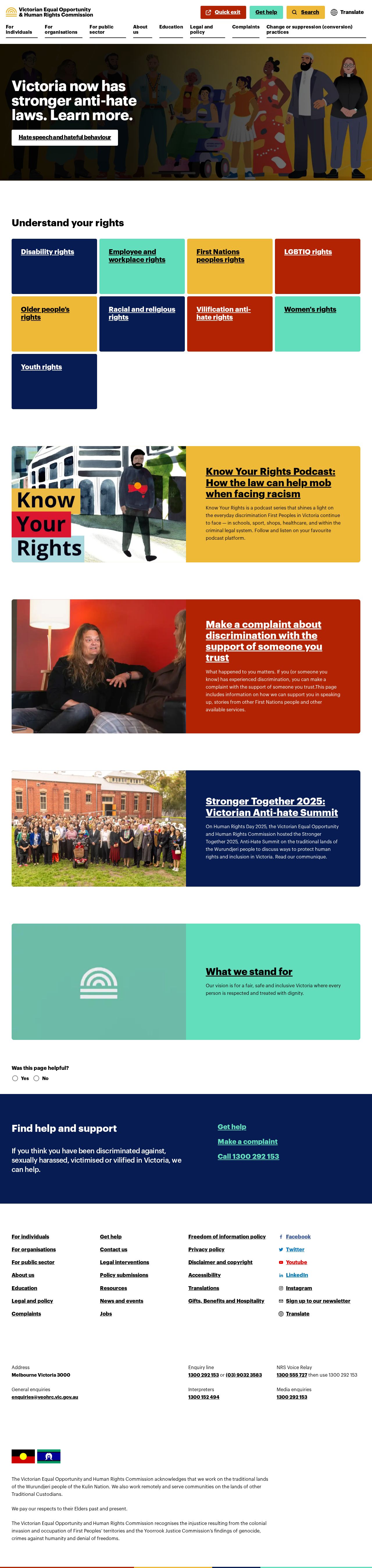 Human Rights Commission website