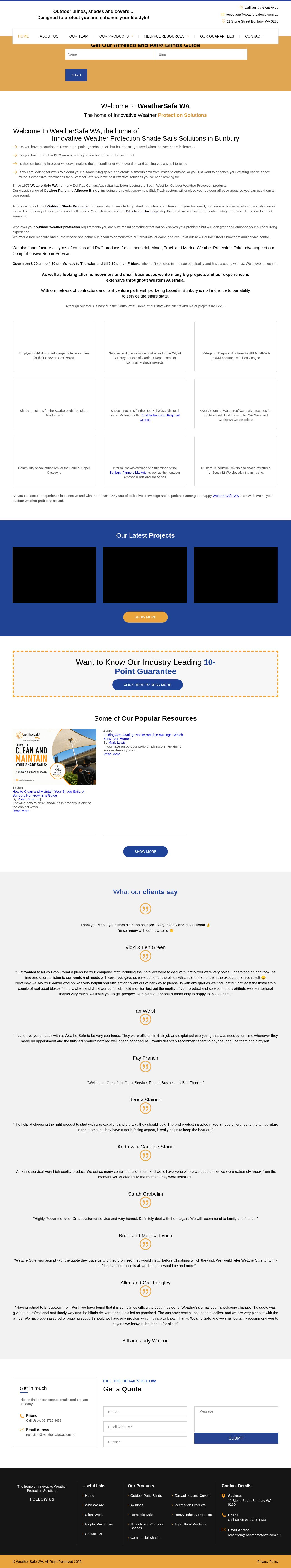 WeatherSafe WA website
