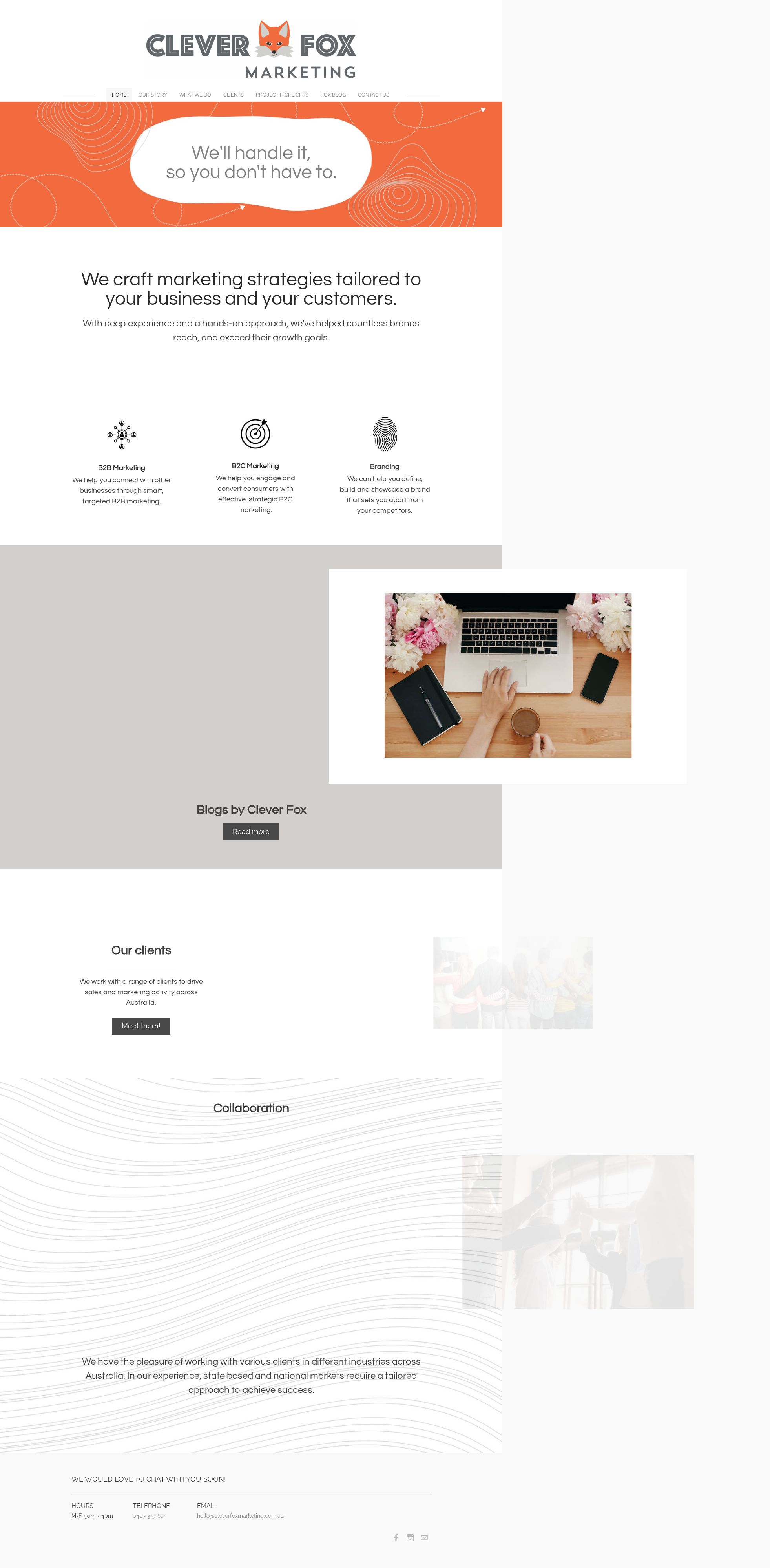 Fox Marketing website