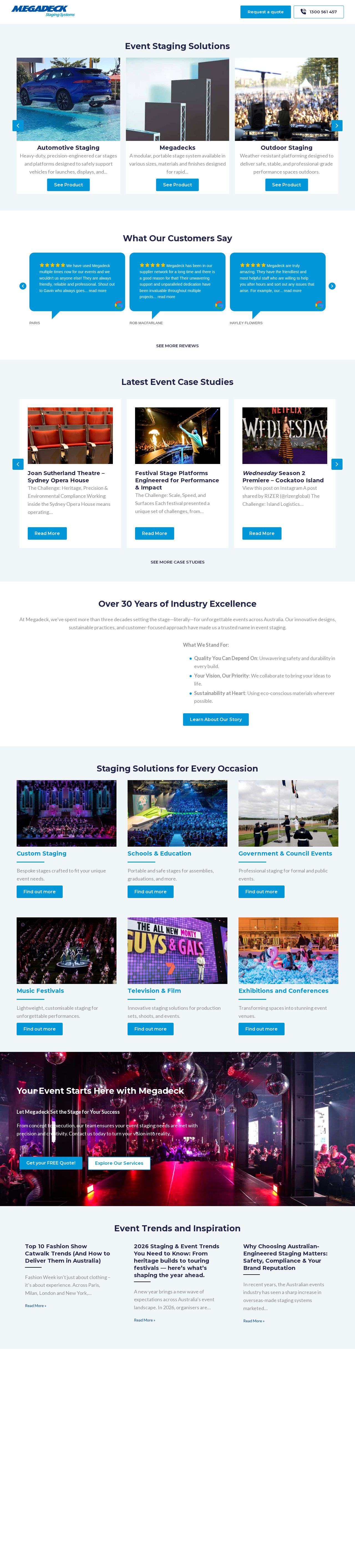 Megadeck website