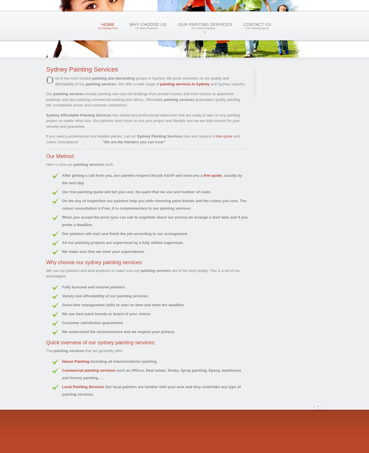 Sydney Affordable House Painting Services website