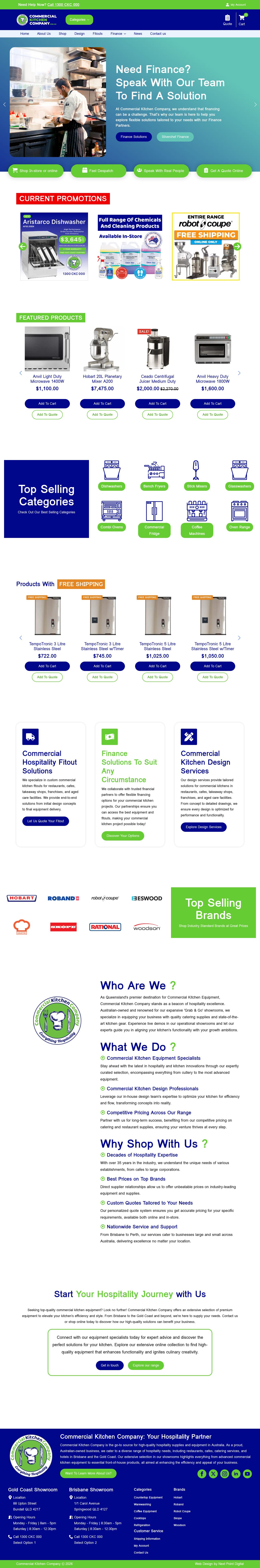 Commercial Kitchen Company website