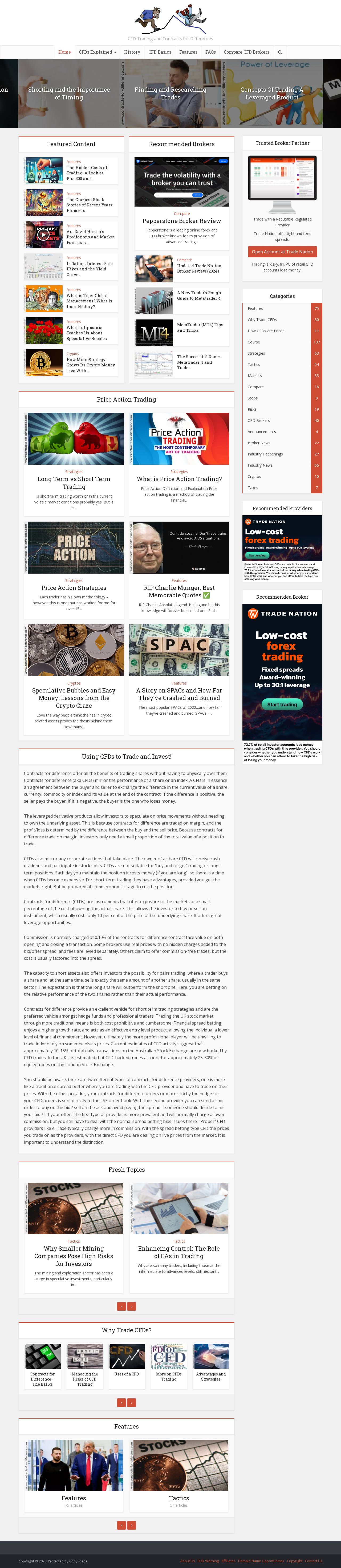CFD Trading Guide website
