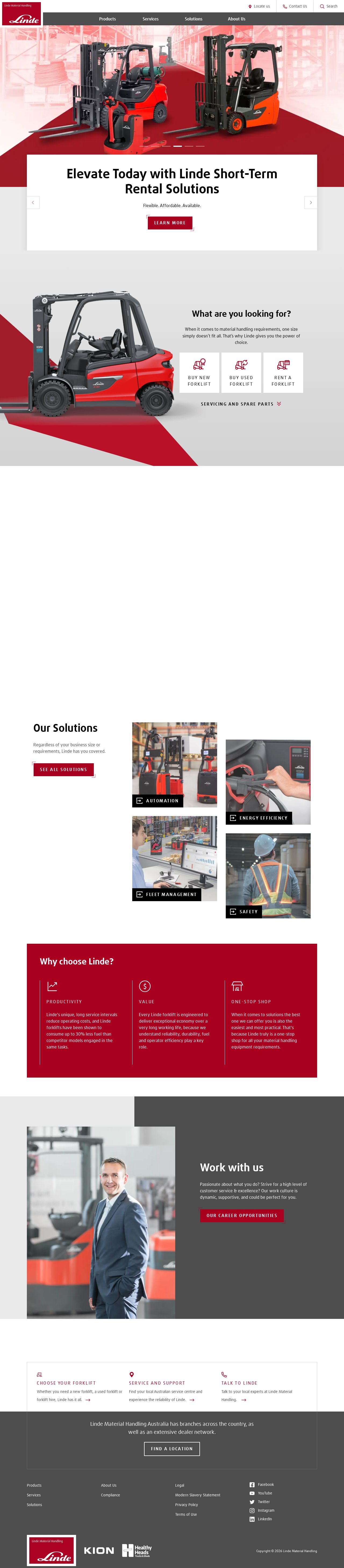 Linde Materials website