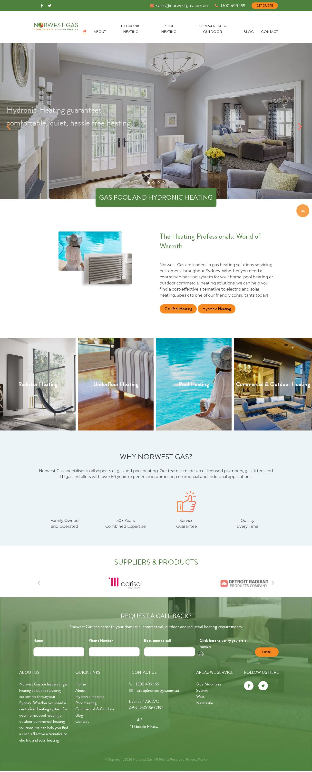 Sydney Outdoor Heaters website