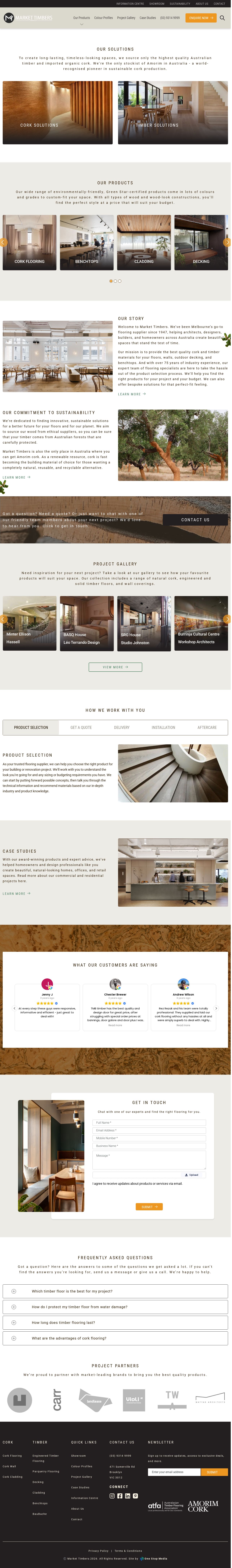 MARKET TIMBERS website