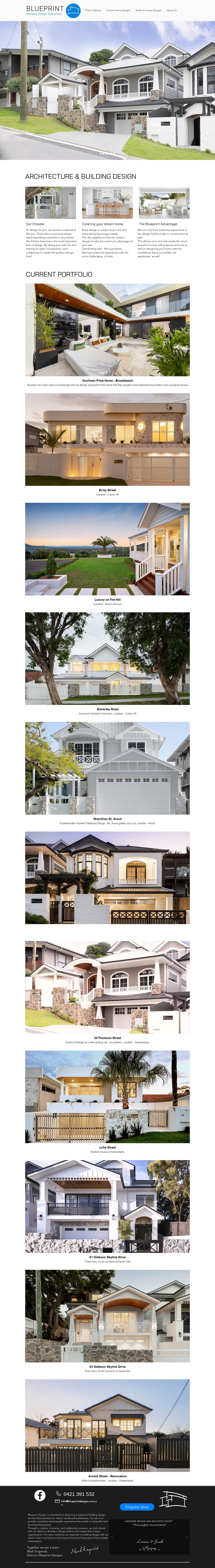 Building Designers - Blueprint Designs website