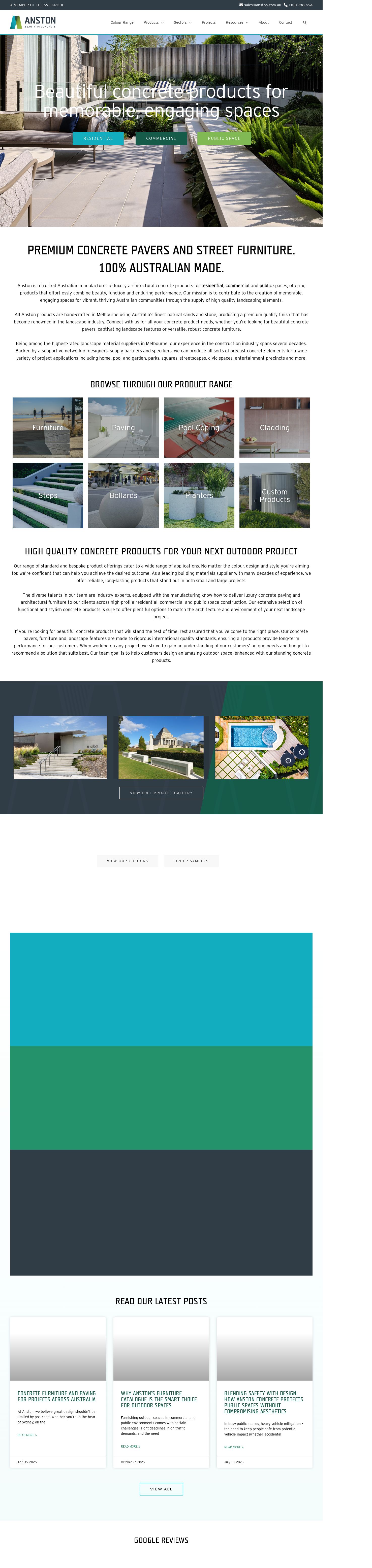 Anston Paving Stones website