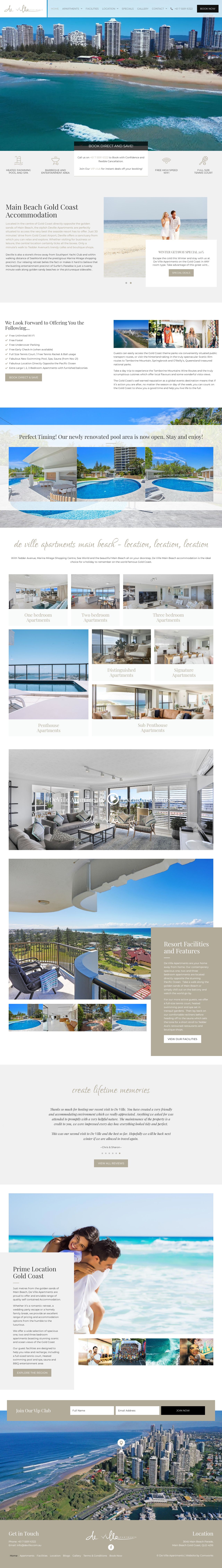 De Ville Apartments website