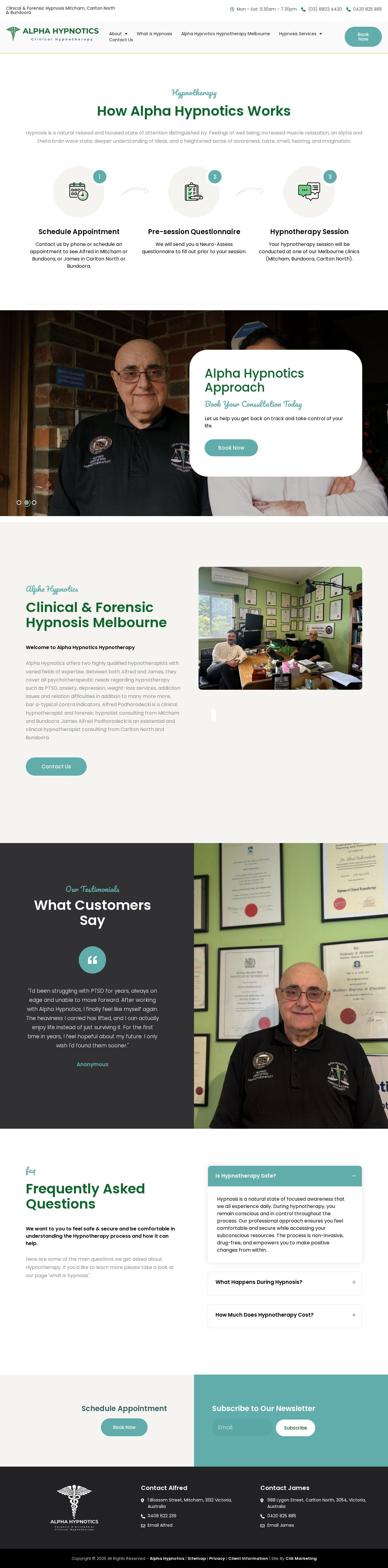 Alpha Hypnotics website