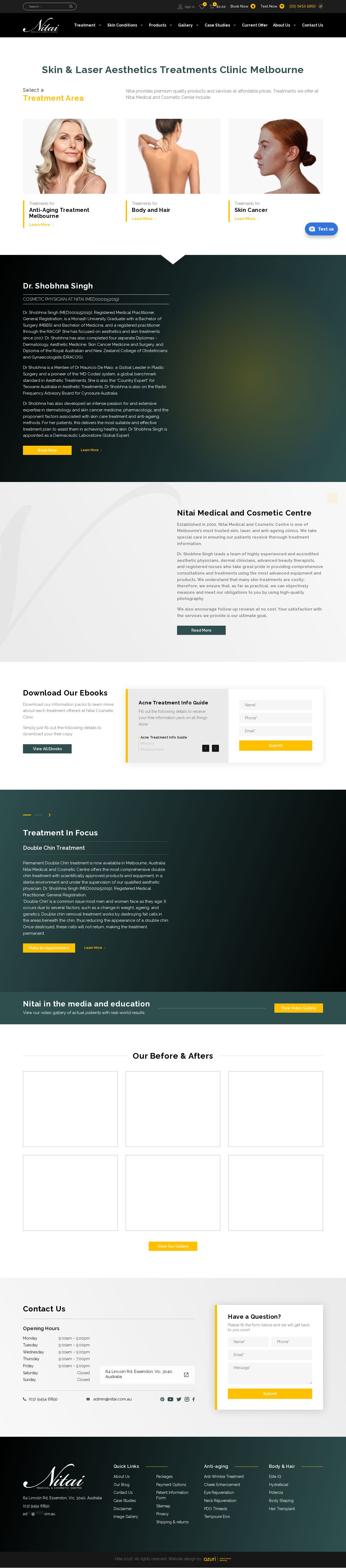 Nitai â Skin Care and Cosmetic Medicine website