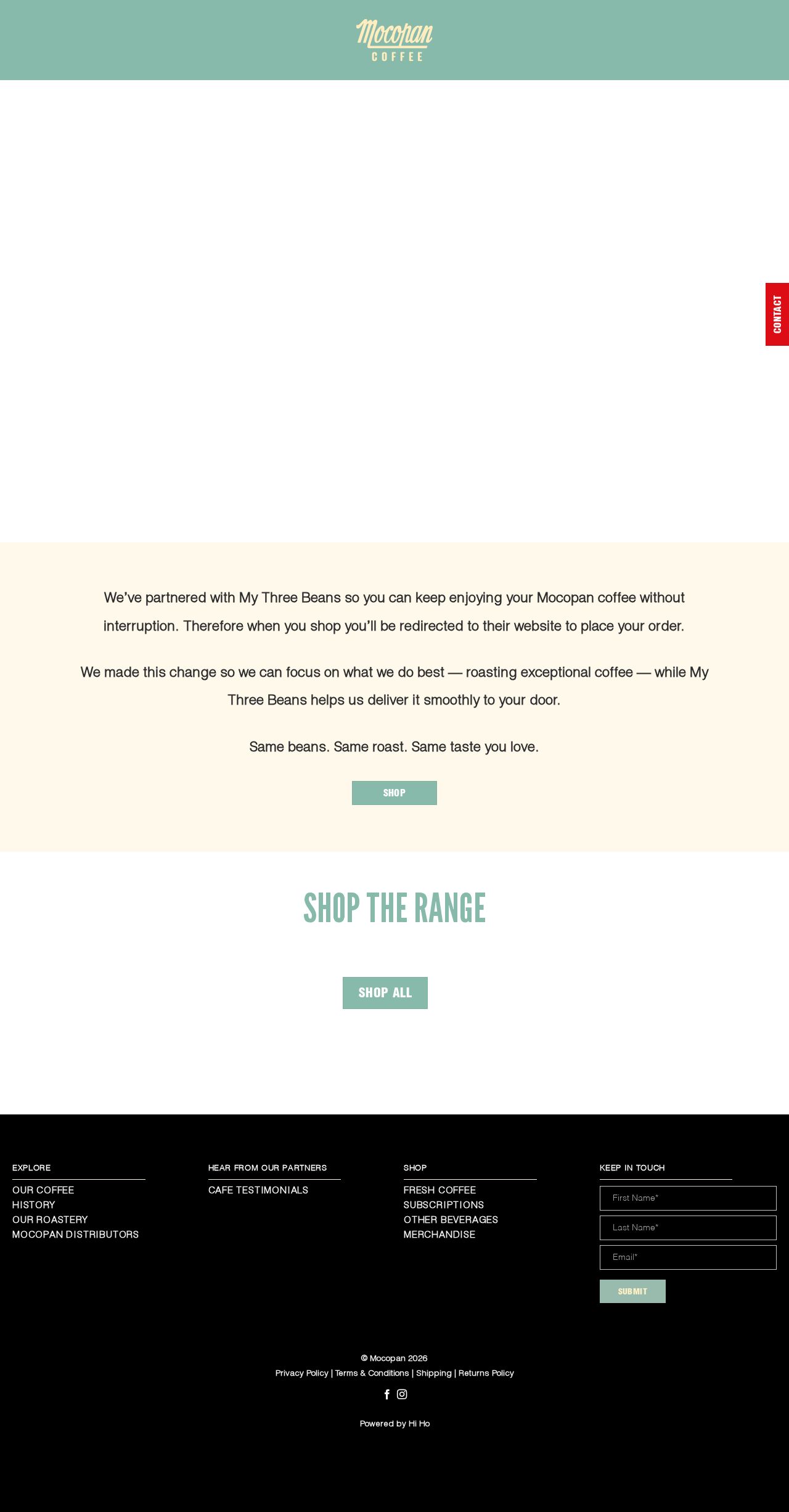 Fresh Coffee website