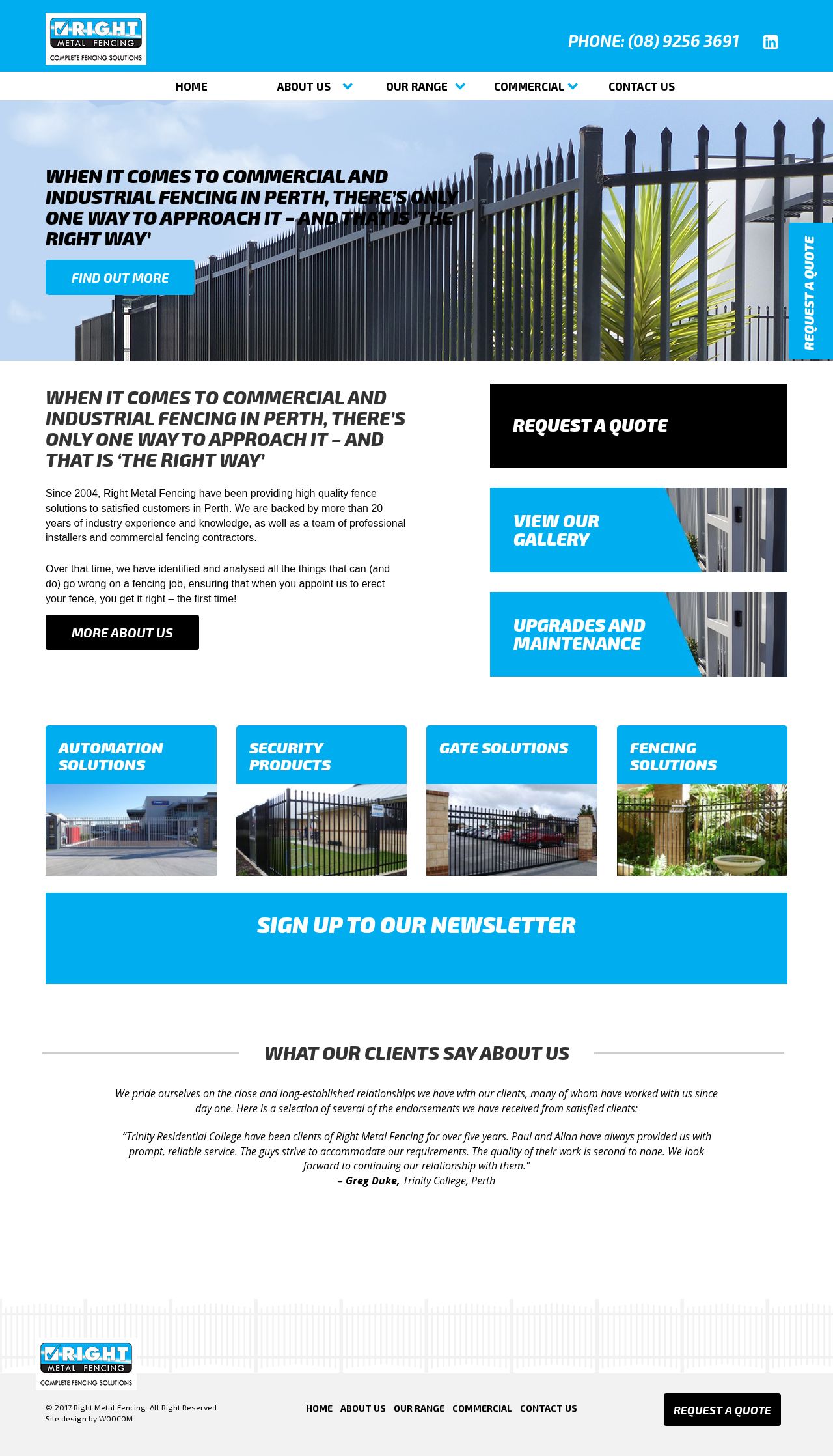 Right Metal Products website