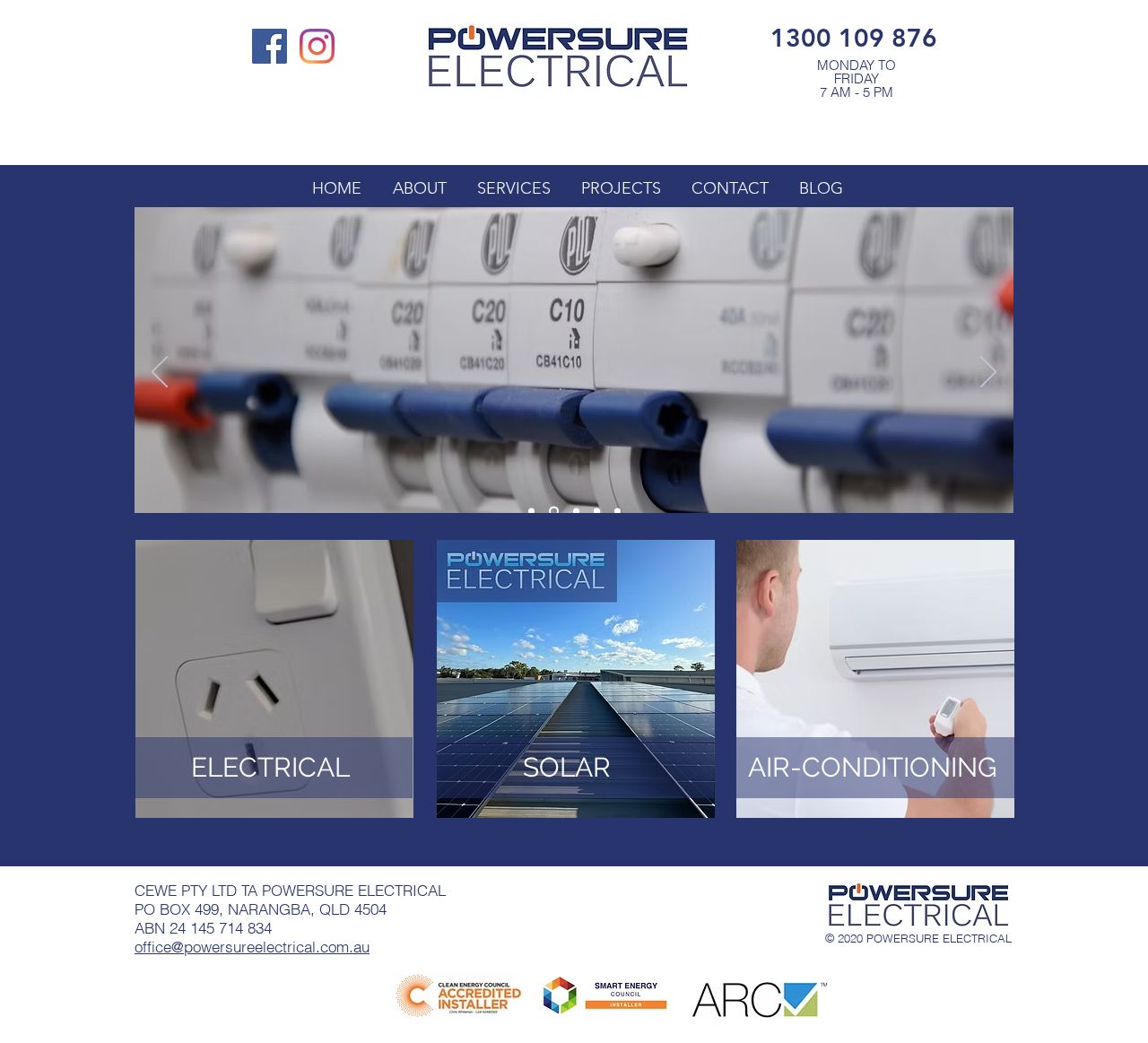 Powersure Electrical website