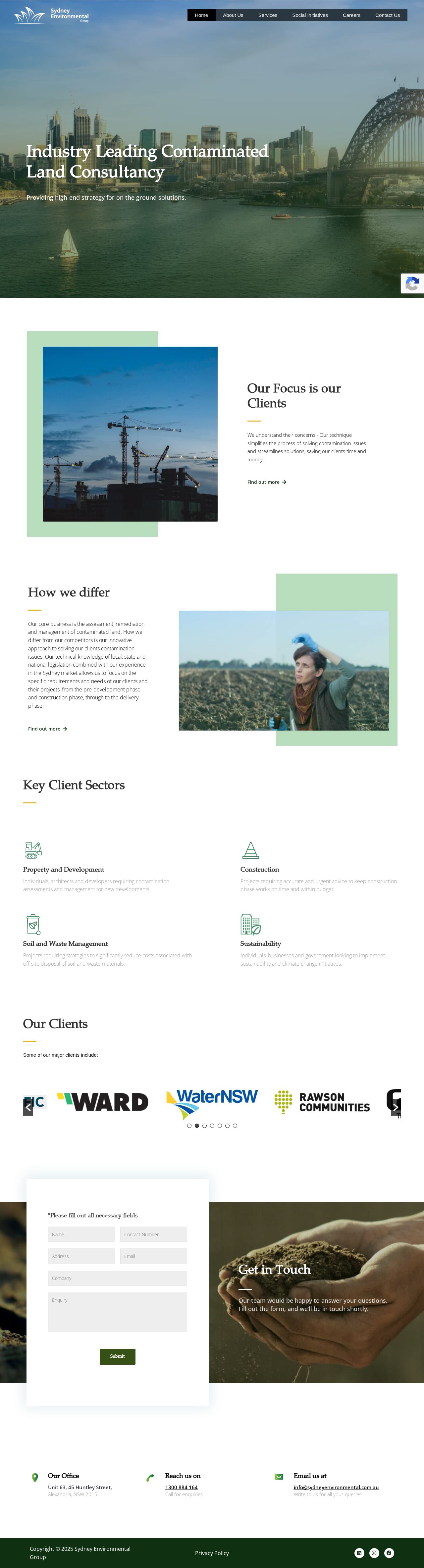 Sydney Environmental Group Pty Ltd website