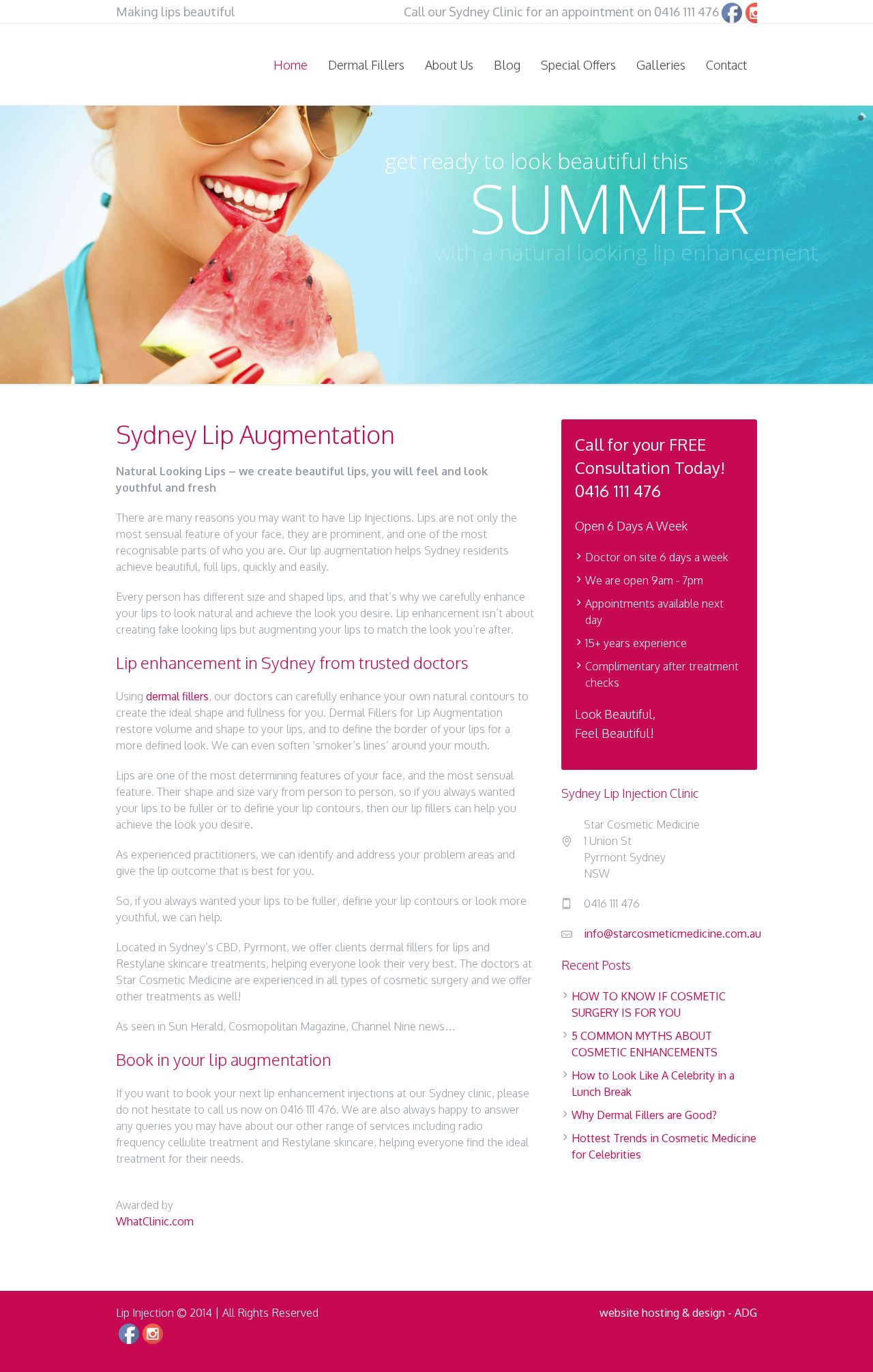 Star Cosmetic Medicine website