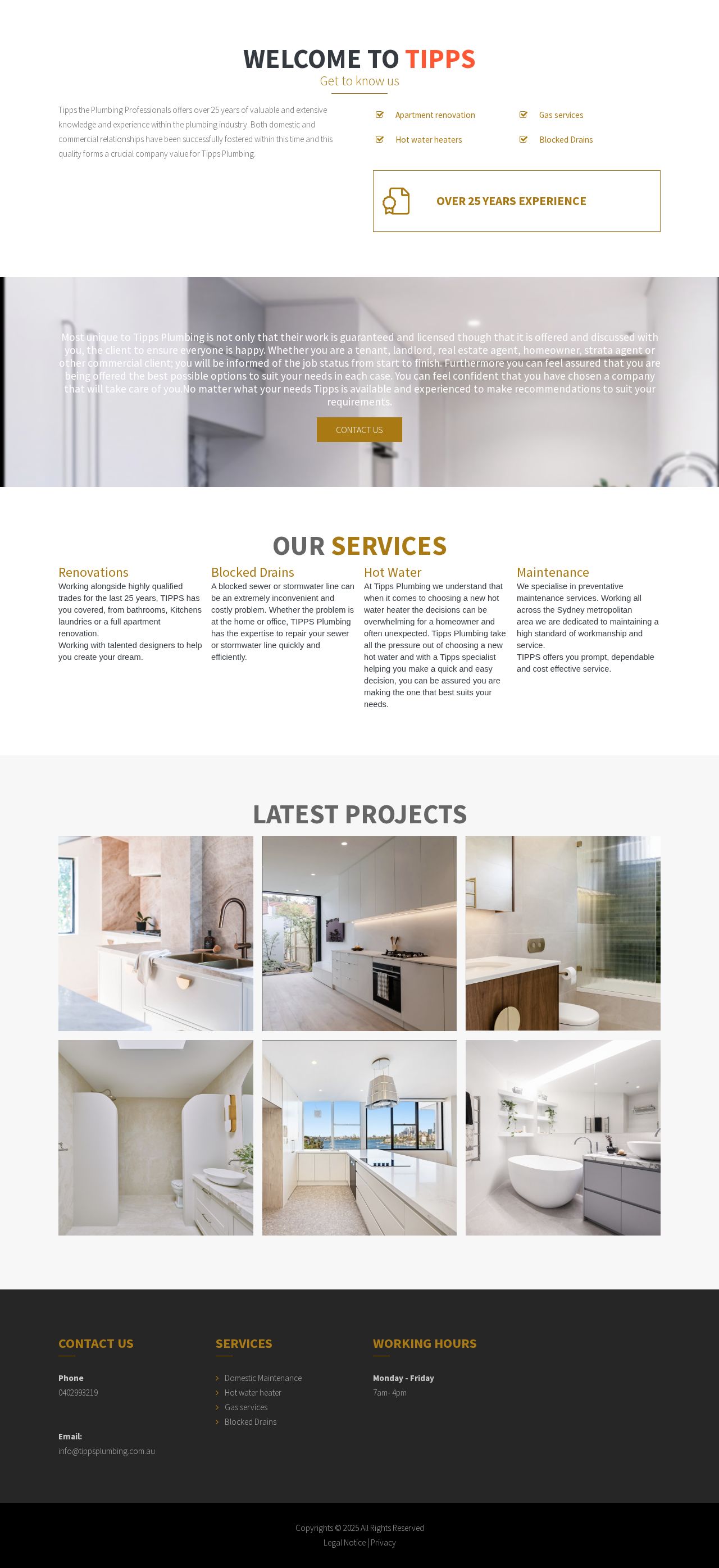 Tipps Plumbing website