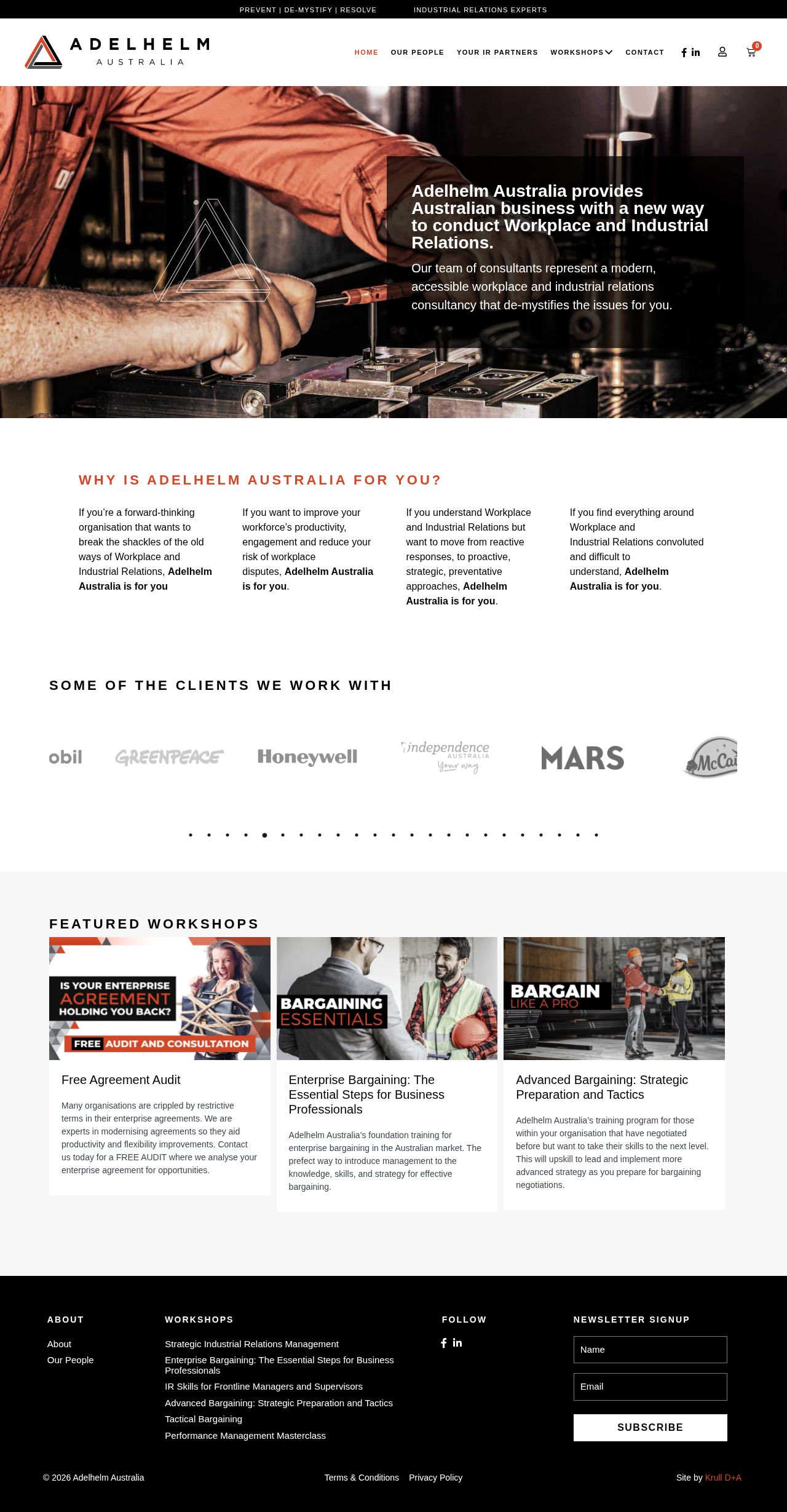 Adelhelm and Associates Pty Ltd website