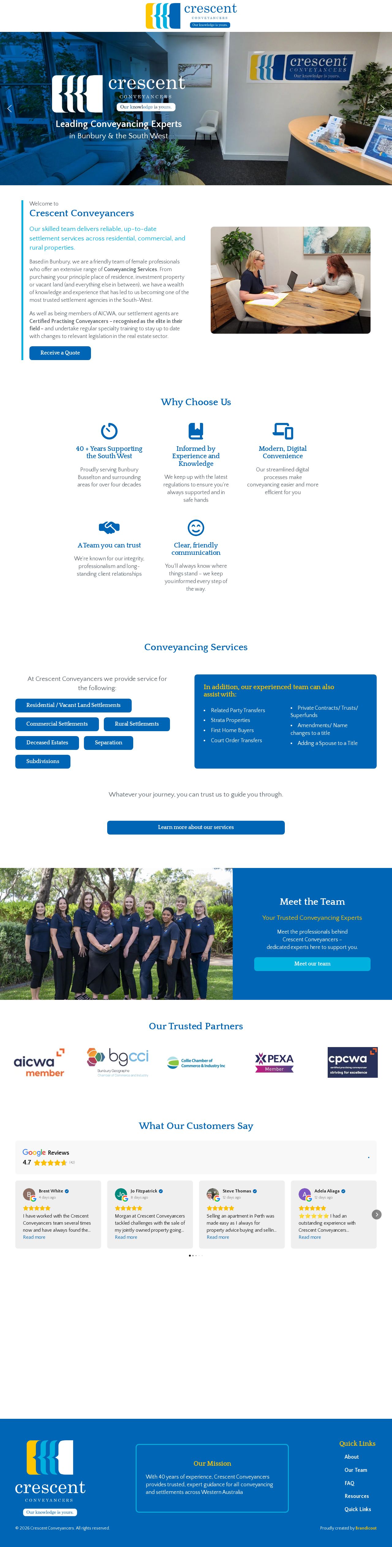 Effective real estate settlement bunbury services website