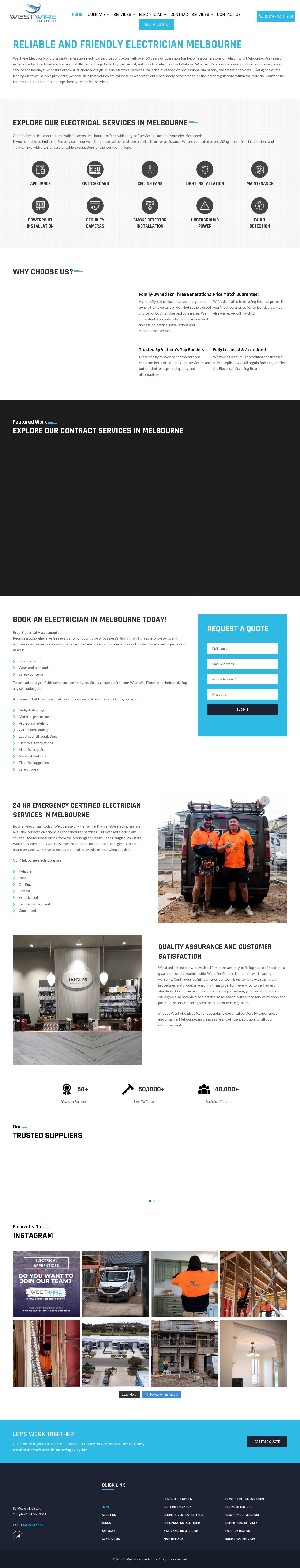 WESTWIRE ELECTRICS PTY LTD website