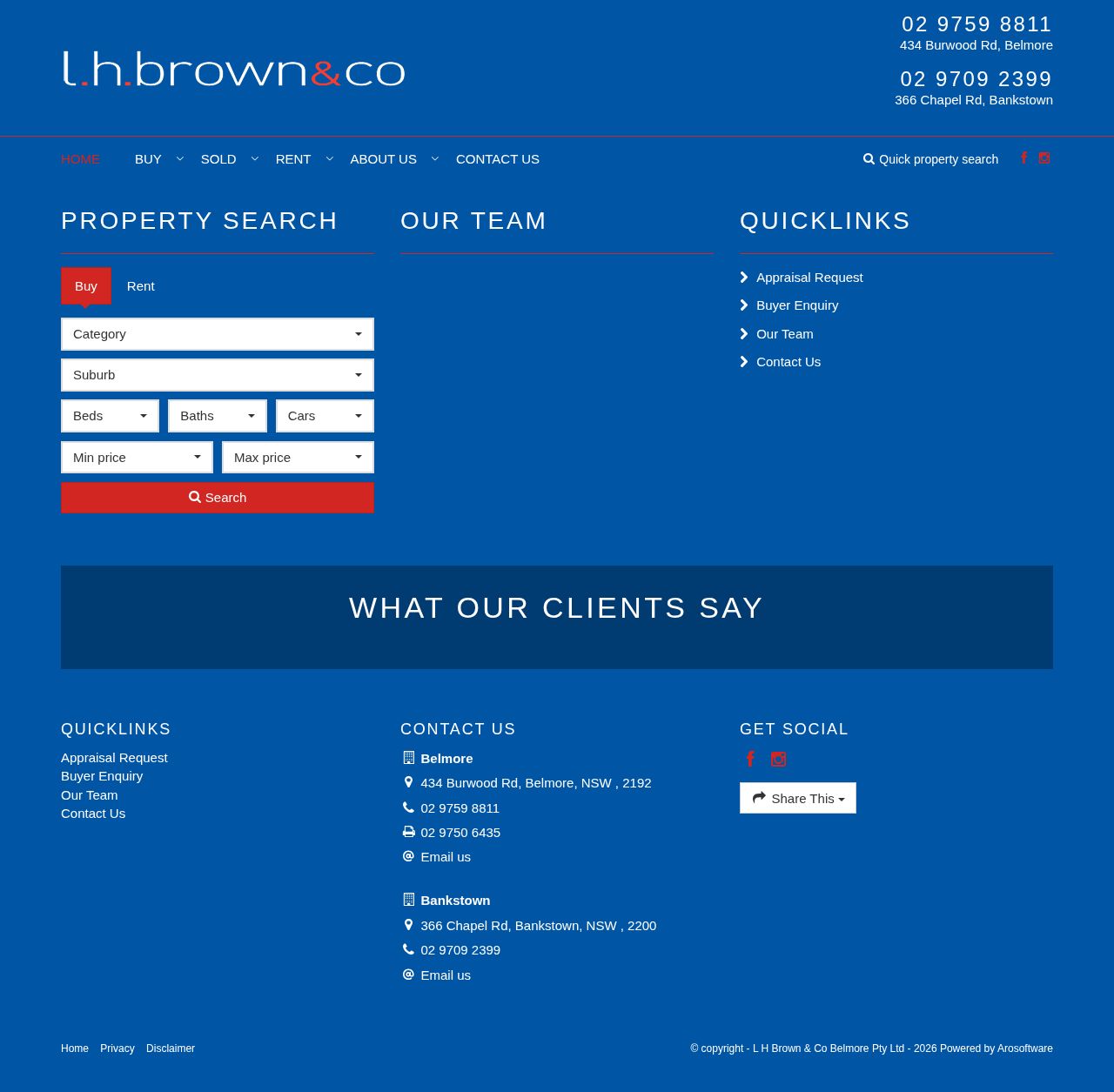 L H Brown & Co (Bankstown) Pty Ltd website