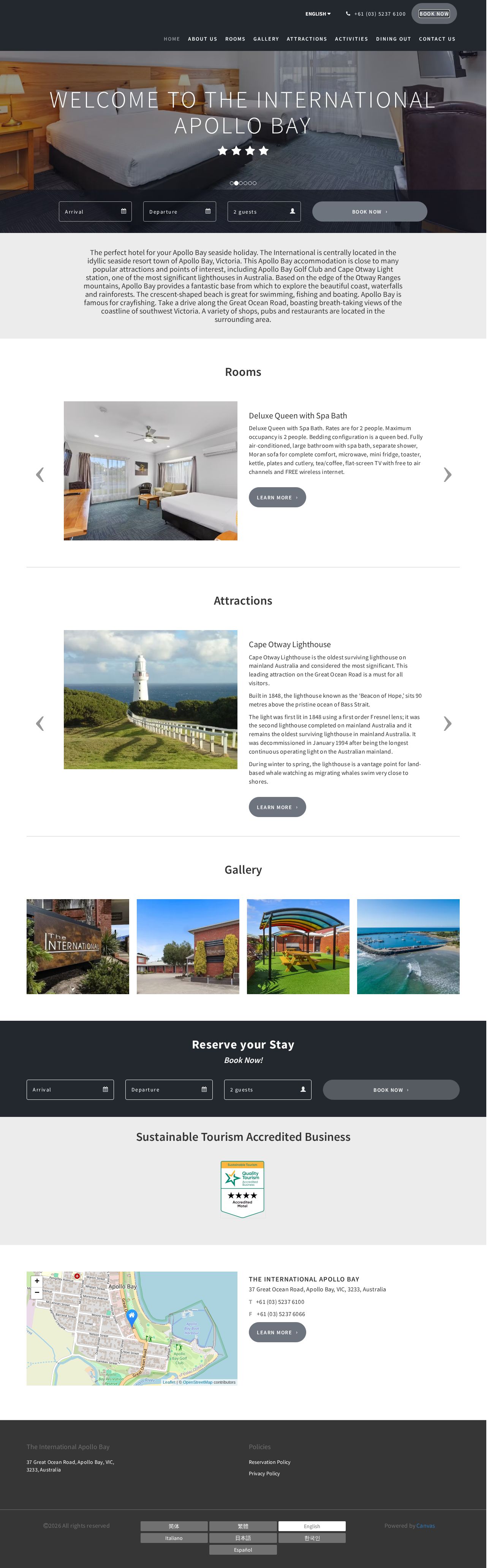 The International website